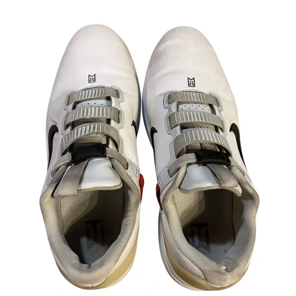 Nike Tiger Woods 71 FastFit‎ White Golf Spikes Size 10.5